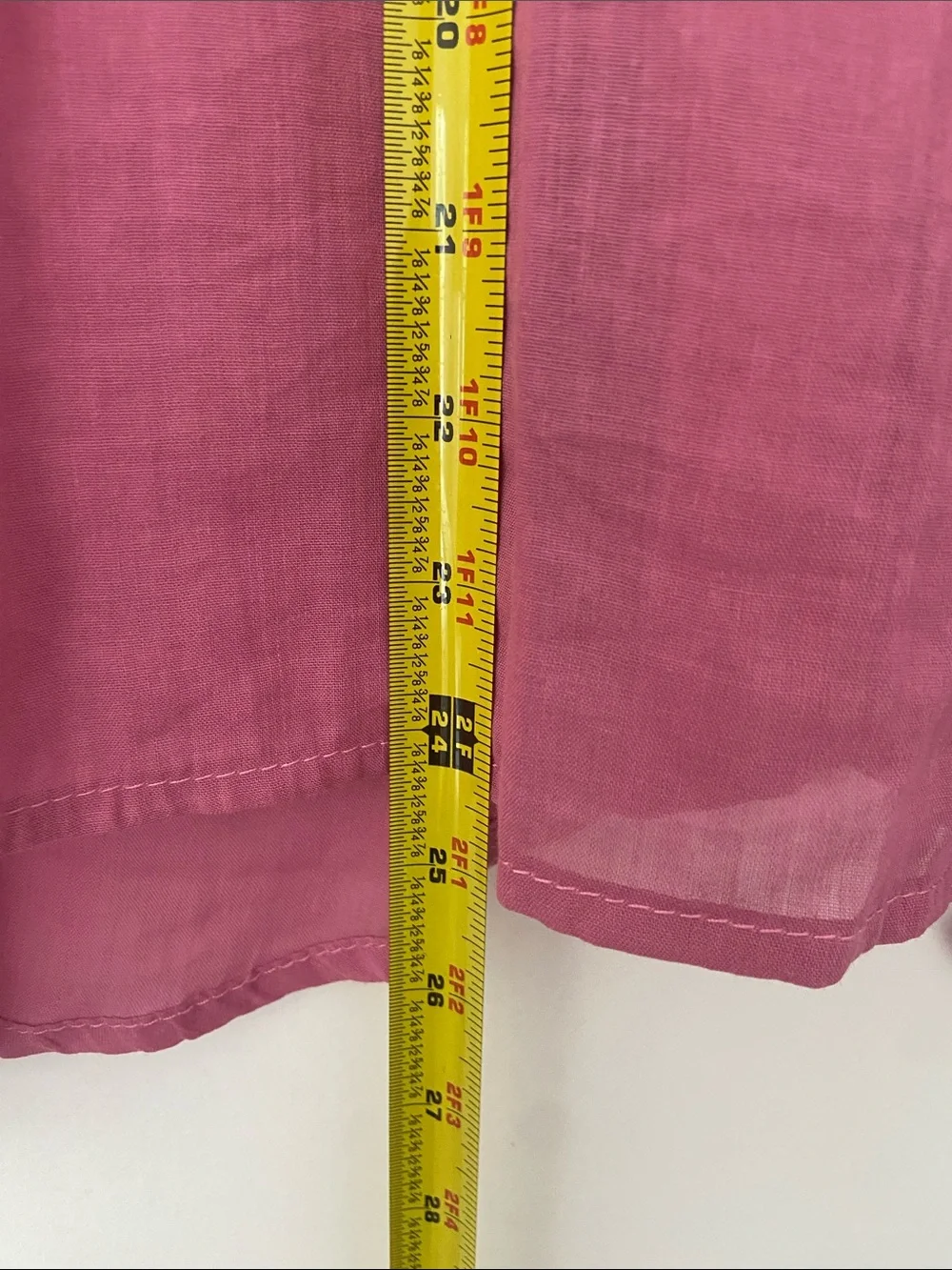 Karlie Pink Linen Smock Top - Picture 9 of 12